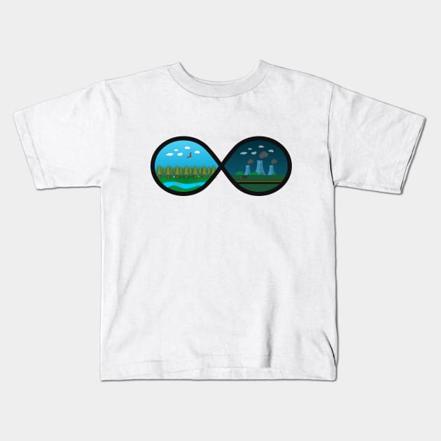 Infinite loop of reality Kids T-Shirt by CreativeDB